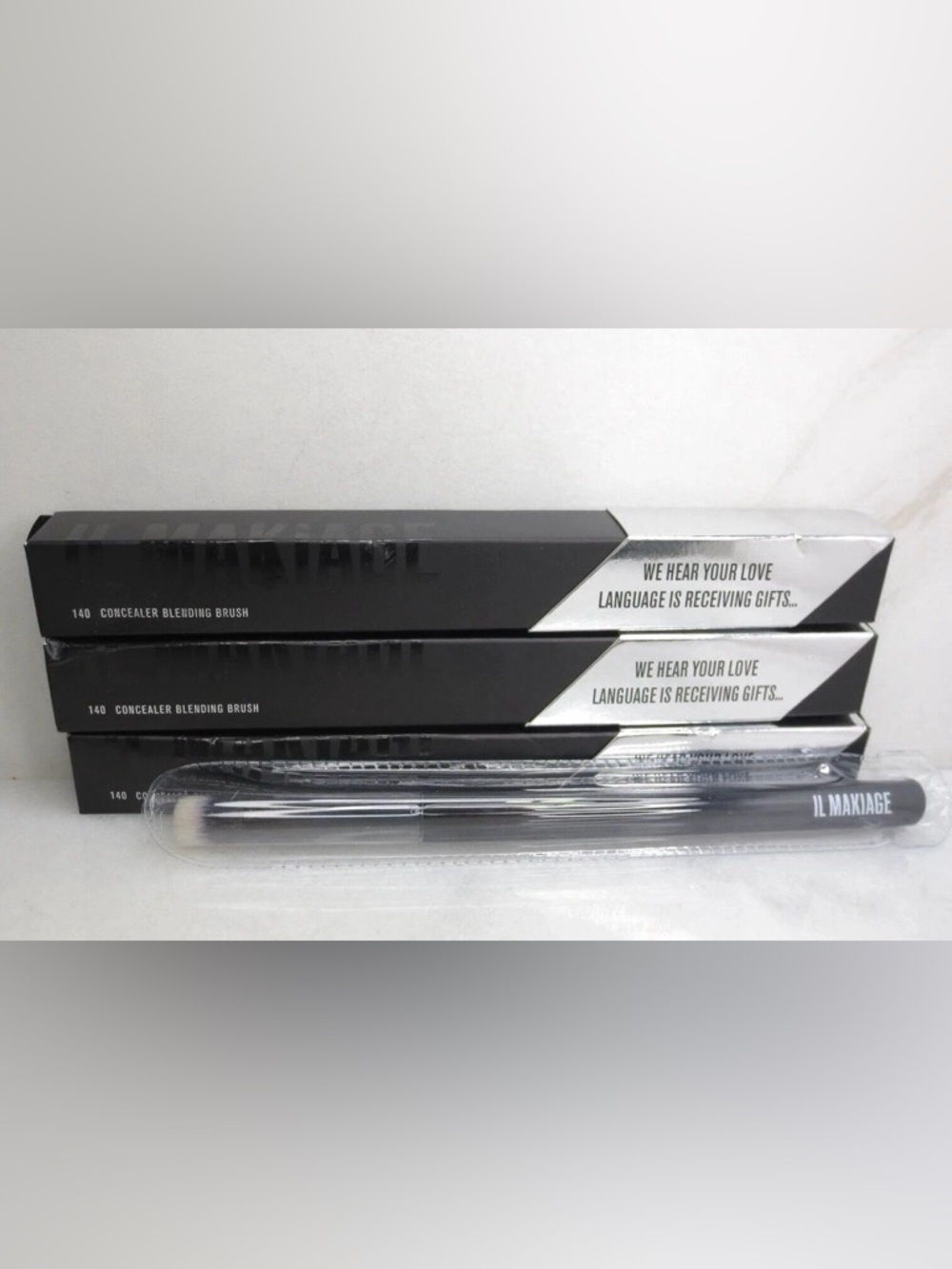 3x IL MAKIAGE 140 Concealer Blending Brush NEW in BOX